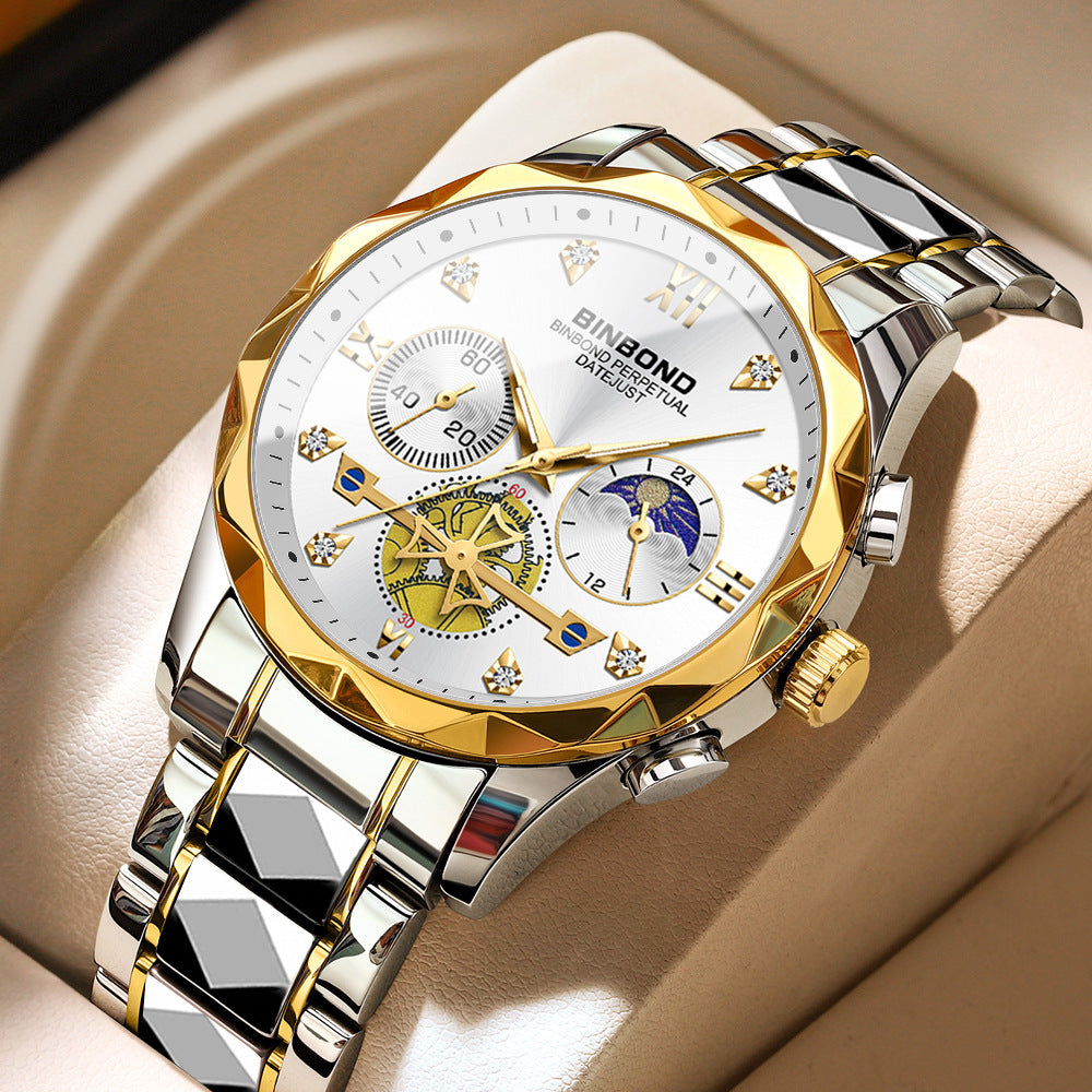 πMen's Multifunctional Quartz Mechanical Watch