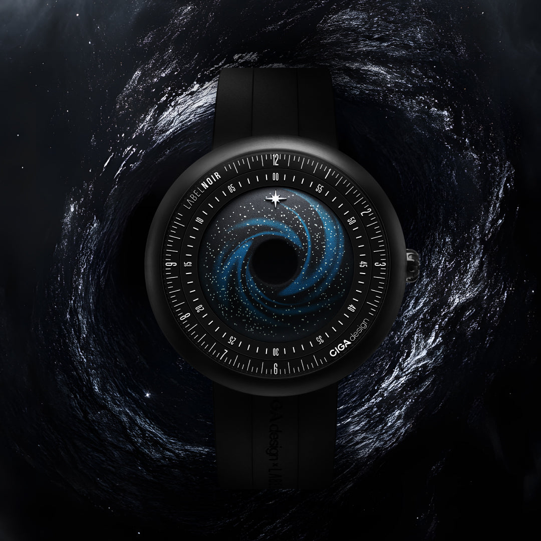 Label Noir Automatic Watch Blue Planet II · Black Star Edition