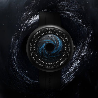 Label Noir Automatic Watch Blue Planet II · Black Star Edition