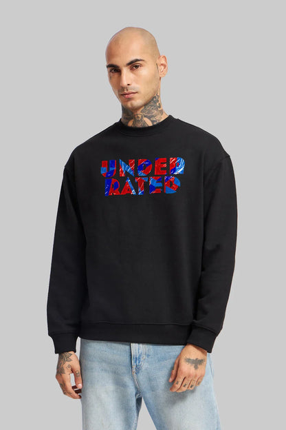 Vivid Abstract Black Graphic Sweatshirt