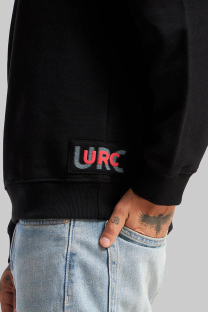 URC Side Print Black Sweatshirt