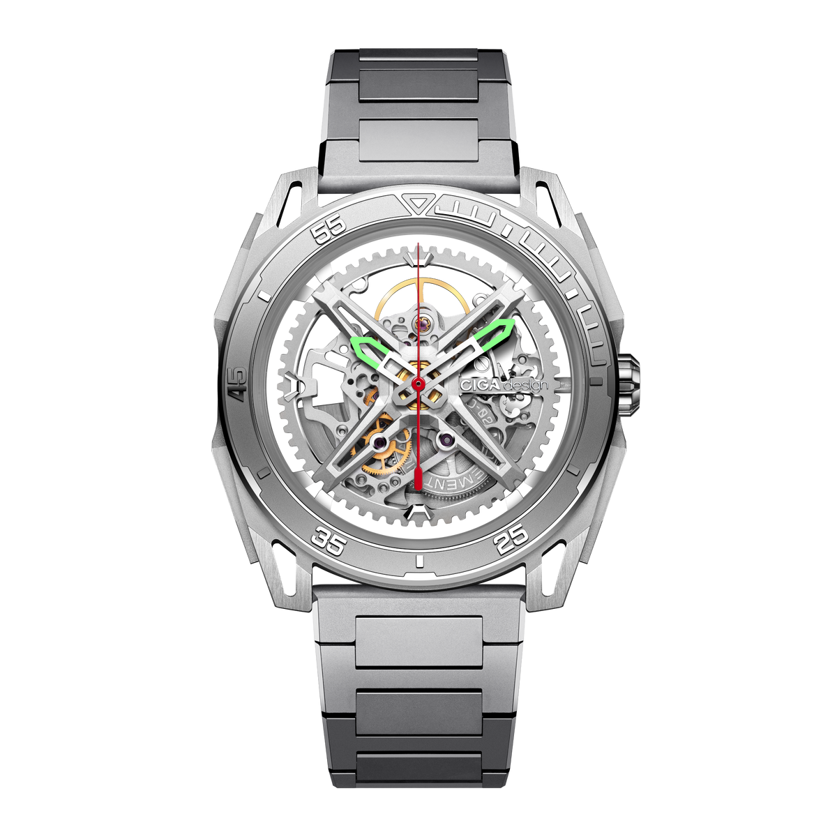 CIGA design ROUND AUTOMATIC SKELETON WATCH · FALCON