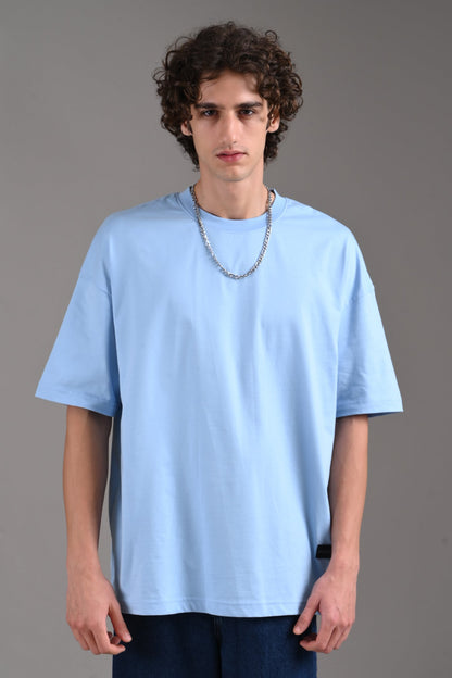 Pack of 4 Oversized T-shirts - Navy/Blue/Grey/White