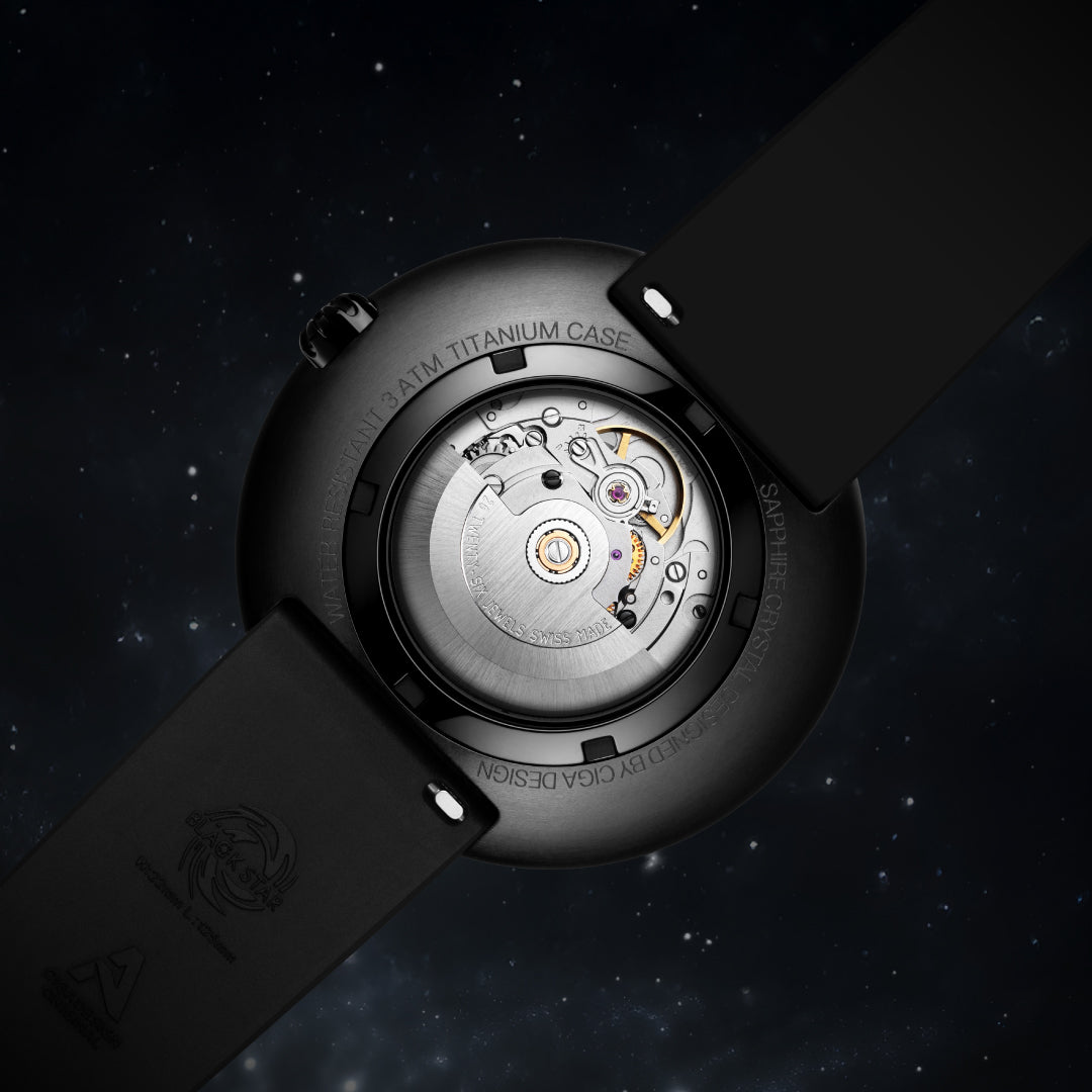 Label Noir Automatic Watch Blue Planet II · Black Star Edition