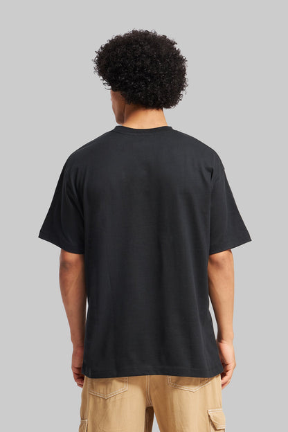 Masked Truth Black Oversized Fit T-Shirt Men