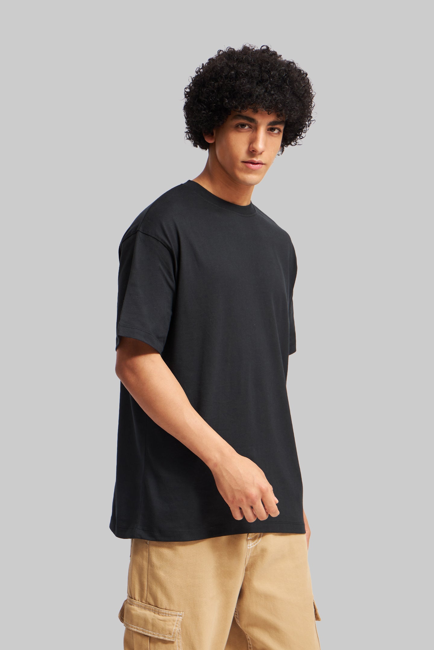 Underrated Racing Club Black Oversized Fit T-Shirt Men