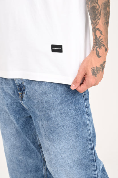 Varsity League White Oversized T-shirt Men