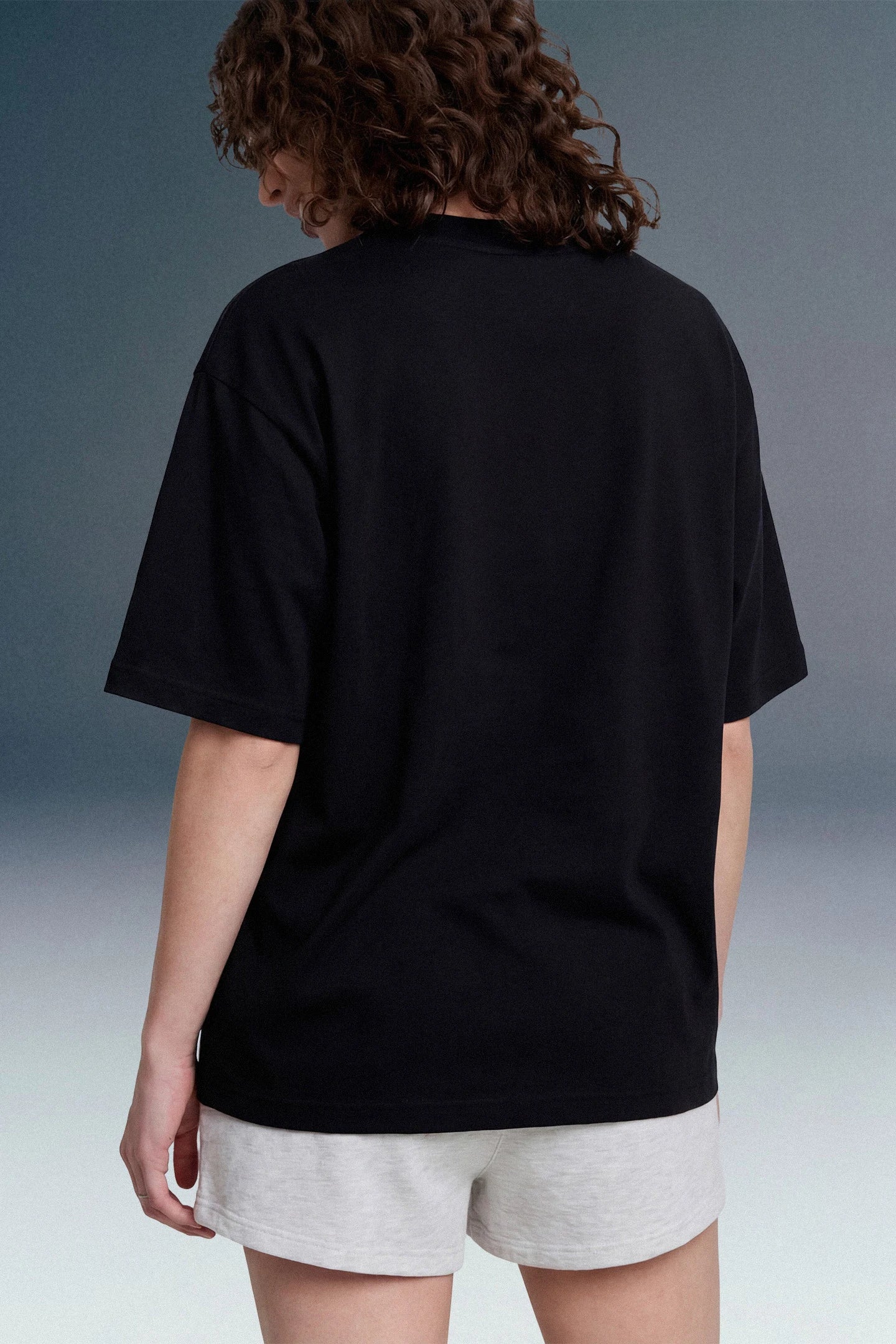 Underrated Curve Black Oversized T-shirt for Women