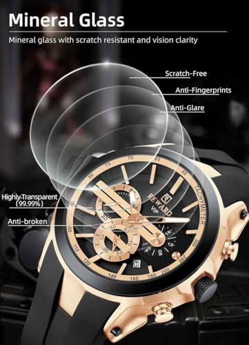 REWARD Analog Black Color Dial Men Watch - RD83046M-A (Pack of 1)|B0DXQCDFL2