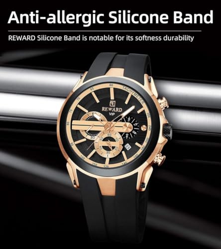 REWARD Analog Black Color Dial Men Watch - RD83046M-A (Pack of 1)|B0DXQCDFL2