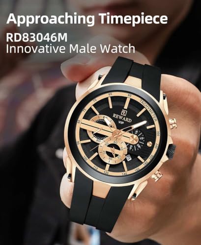 REWARD Analog Black Color Dial Men Watch - RD83046M-A (Pack of 1)|B0DXQCDFL2