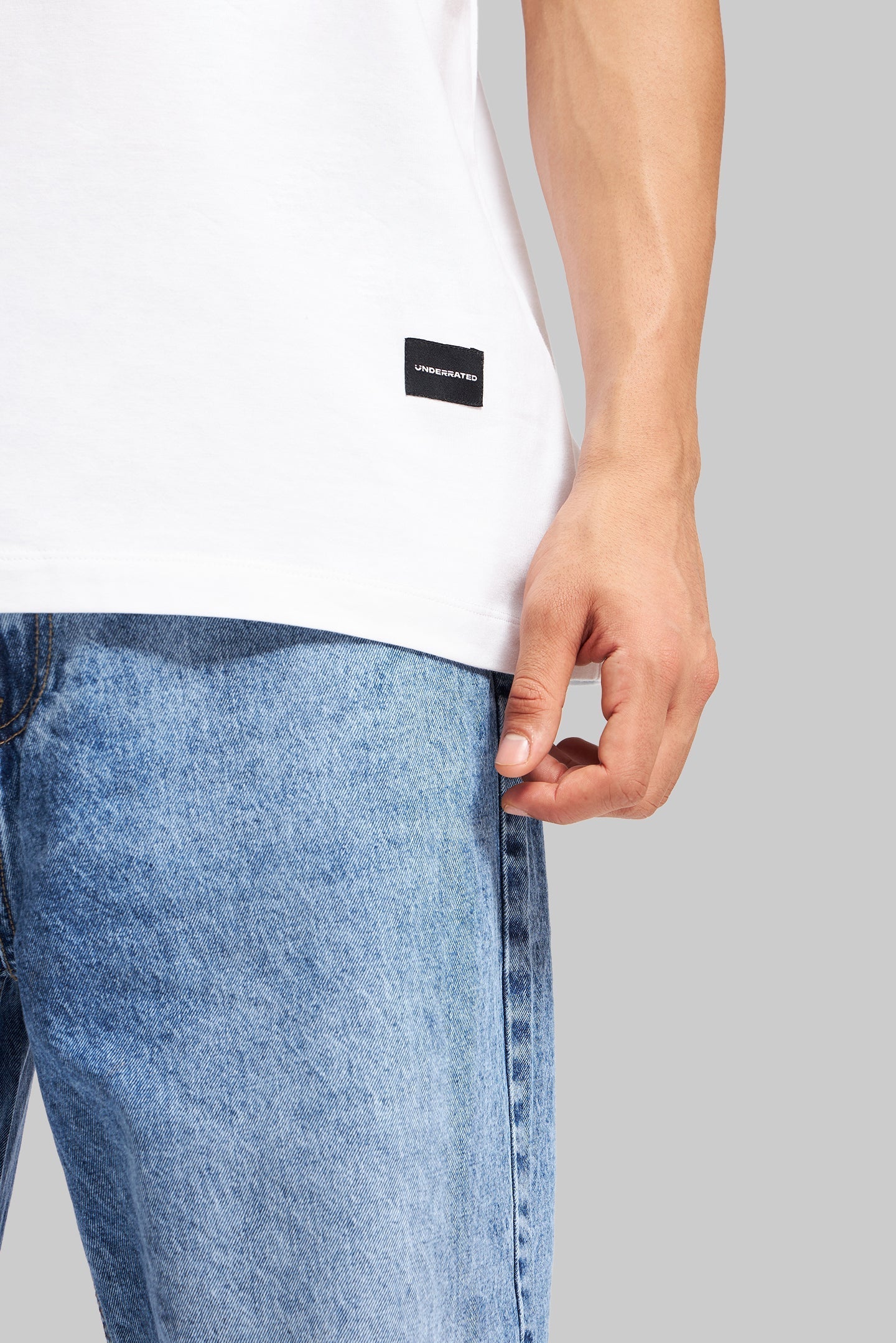 Tigerrated White Oversized Fit T-Shirt Men