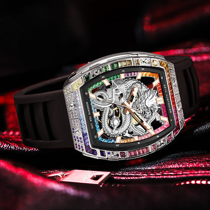 Rainbow Zircon Series - Skeleton Automatic Watch G78175