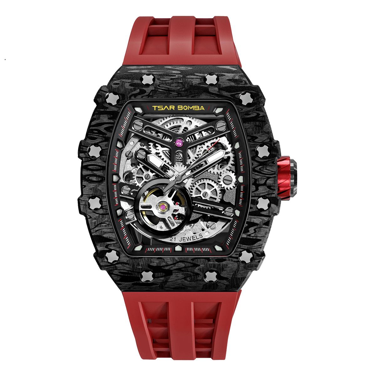 Luxury Carbon Fiber Automatic Watch: Durable, Stylish, Precise Self-Winding Timepiece
