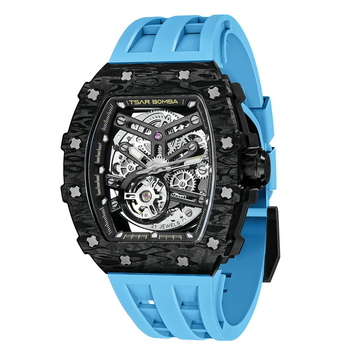 Luxury Carbon Fiber Automatic Watch: Durable, Stylish, Precise Self-Winding Timepiece