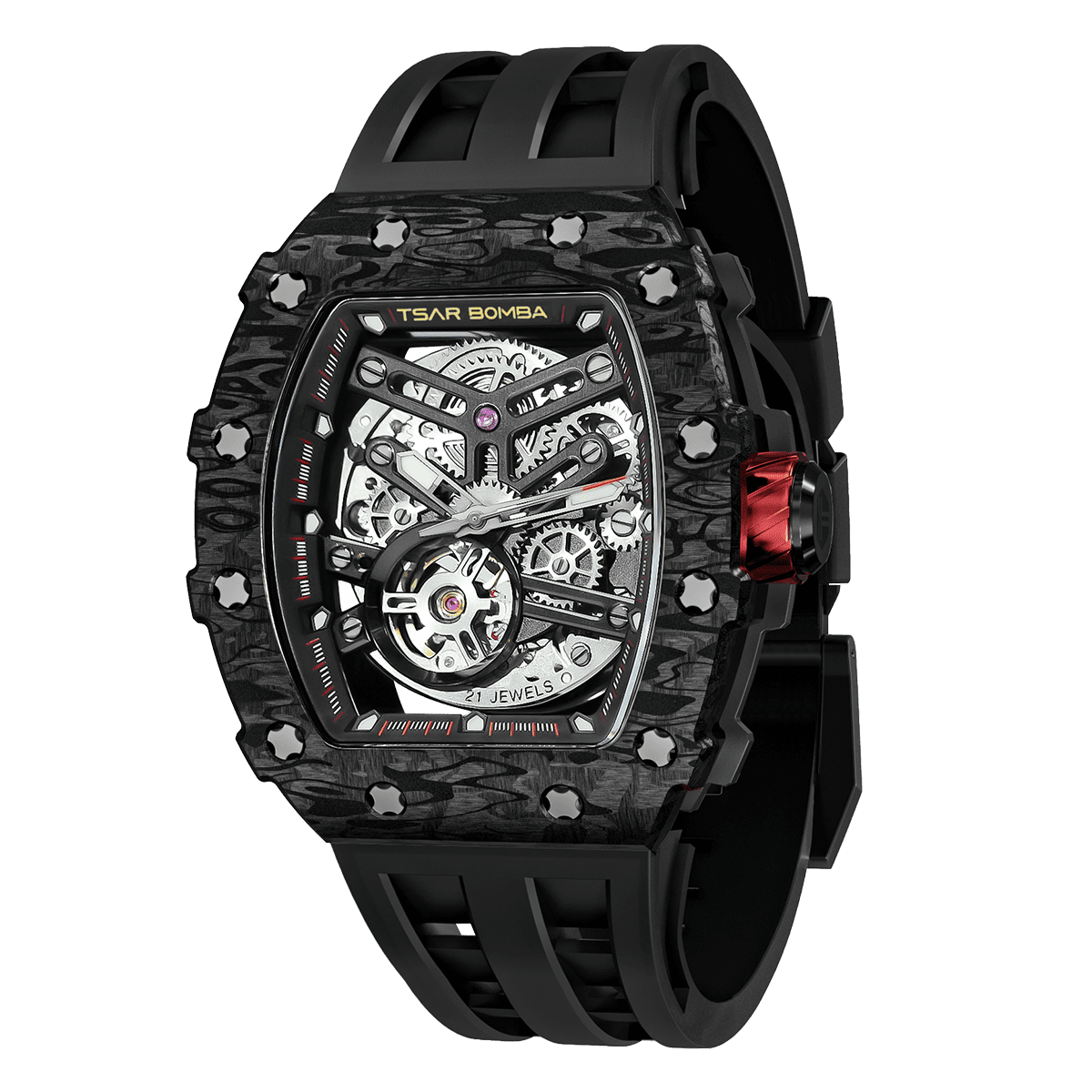 Luxury Carbon Fiber Automatic Watch: Durable, Stylish, Precise Self-Winding Timepiece