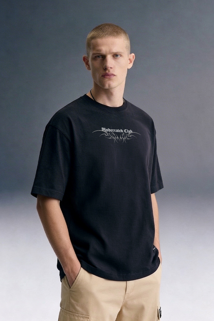 Culture Black Oversized T-shirt Men