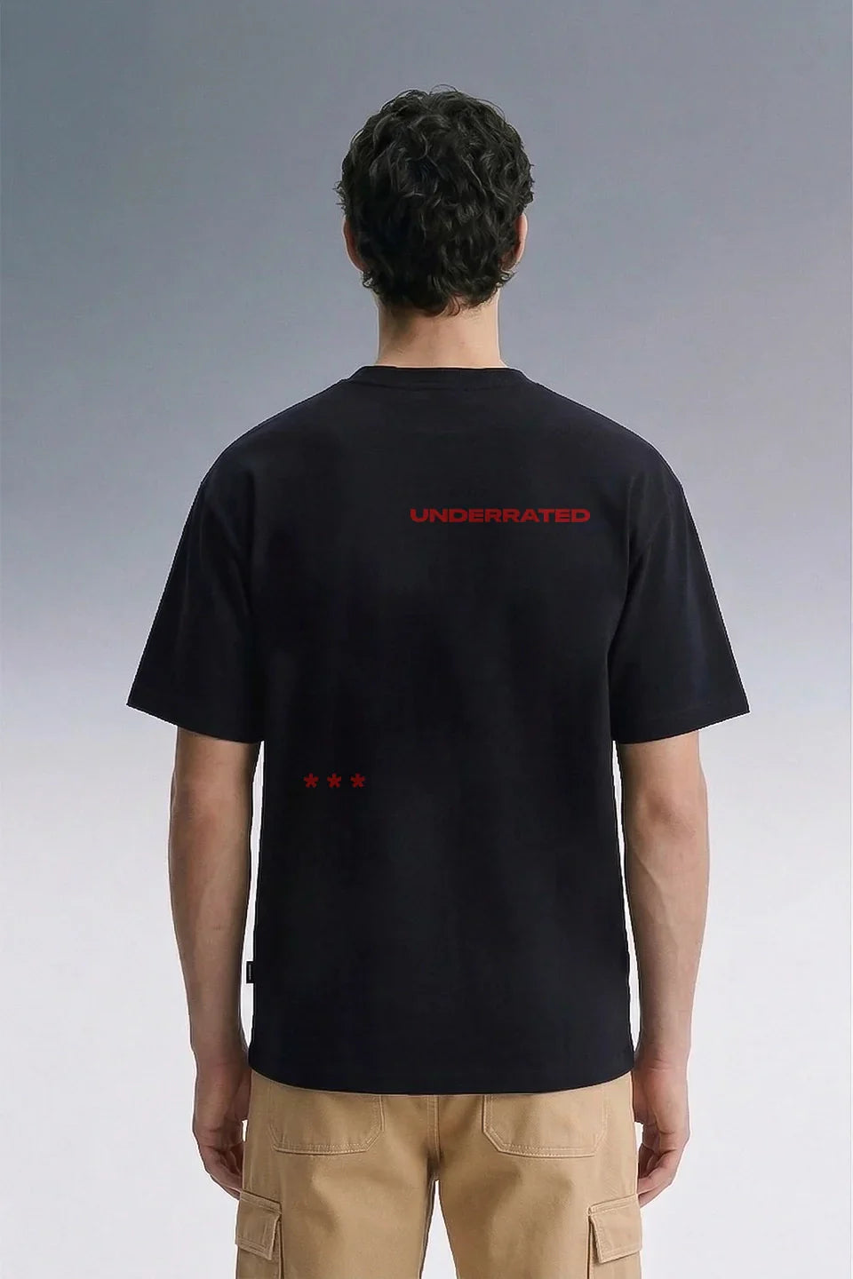 Underrated Essential Black Oversized T-shirt Men