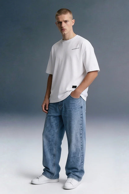 Inspiration White Oversized T-shirt Men