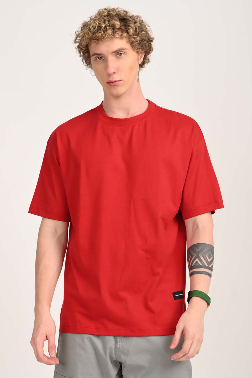 Pack of 3 Oversized T-shirts - Navy/Red/Blue