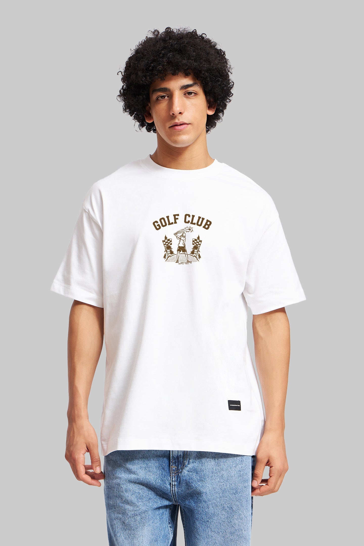 URC Golf Club White Oversized Fit T-Shirt Men