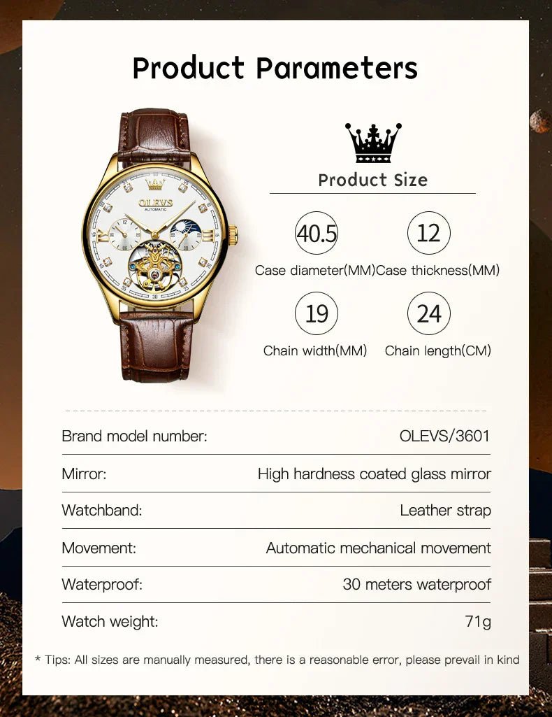 Luxury Swiss Automatic Watch