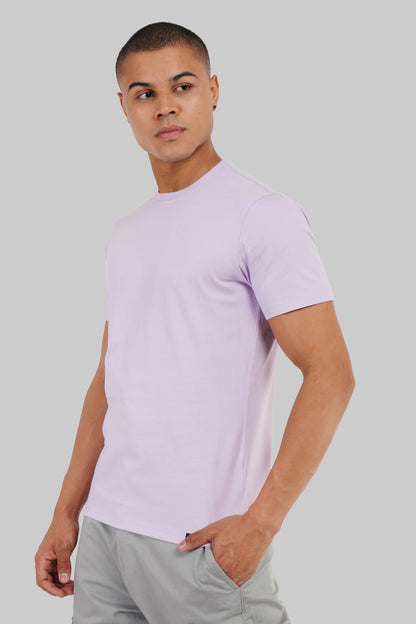 Pack of 4 Regular Fit T-shirts - White/Black/Lilac/Navy