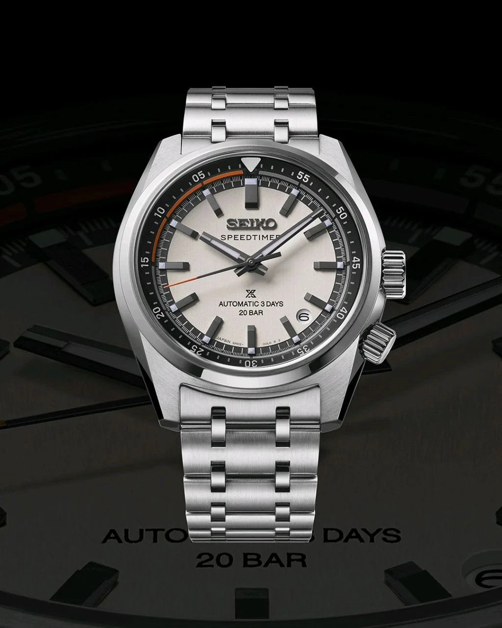 Omega  Seiko Prospex Speedtimer Con Temporizador Silver-Grey Watch 