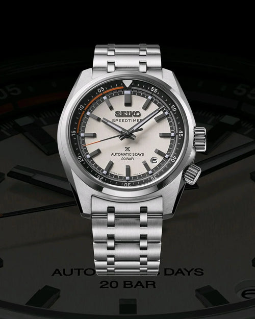 Omega  Seiko Prospex Speedtimer Con Temporizador Silver-Grey Watch 