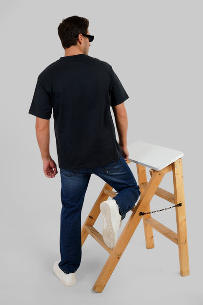 Underrated Dragon Black Oversized Fit T-Shirt Men