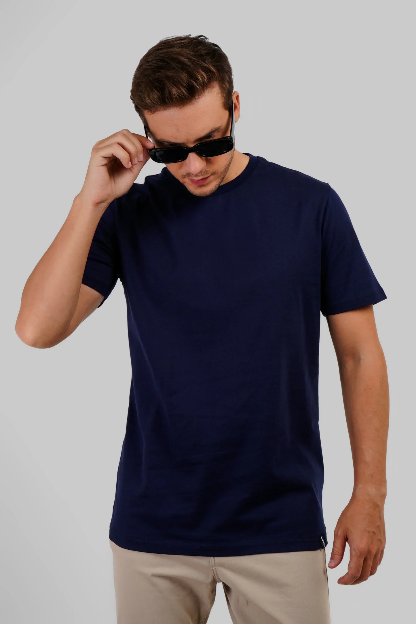 Pack of 5 Regular Fit T-shirts - Red/Navy/Grey/Black/Green
