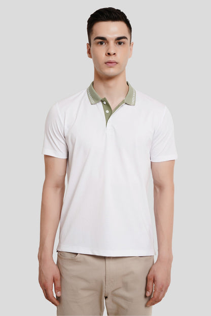 Men's Polo Neck T-shirt Combo - Pack of 2 Underrated Essentials - Blue and White