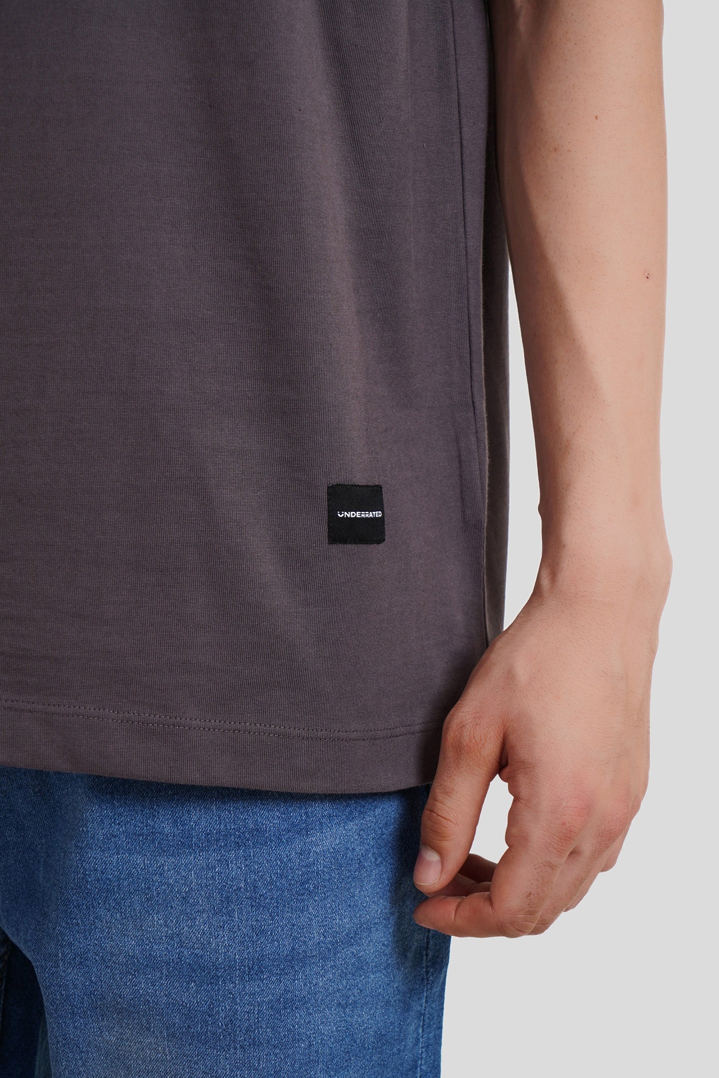 Revival Racing Dark Grey Oversized Fit T-Shirt Men