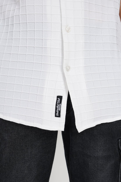 White Textured Shirt