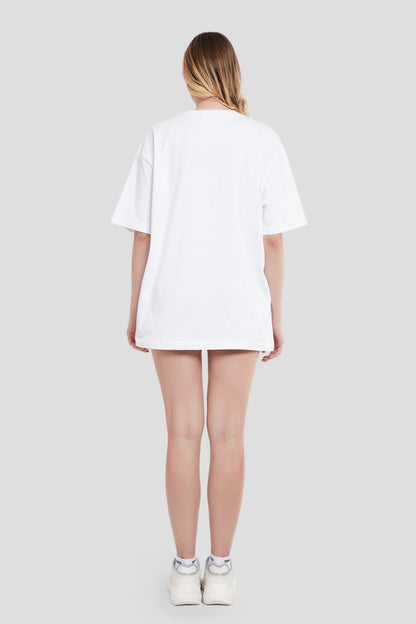 Emotionally Unavailable White Oversized T-shirt Women