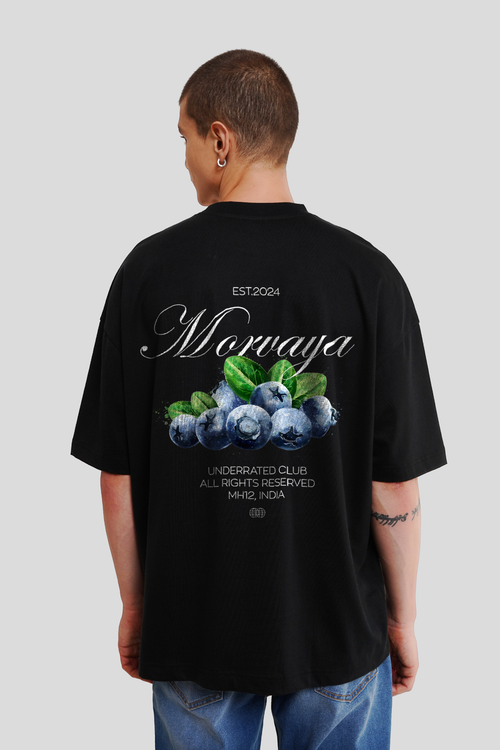Blueberries Black Baggy Fit T-Shirt Men
