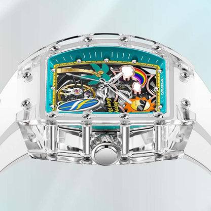 Cool Summer Sun-Kissed Transparency Watch