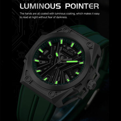 Skeleton Face Mechanical Watch - Stainless Steel Waterproof