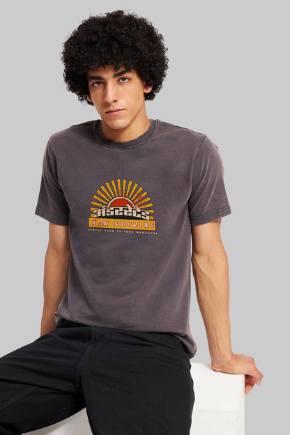Showtime Grey Acid Washed T-Shirt Men
