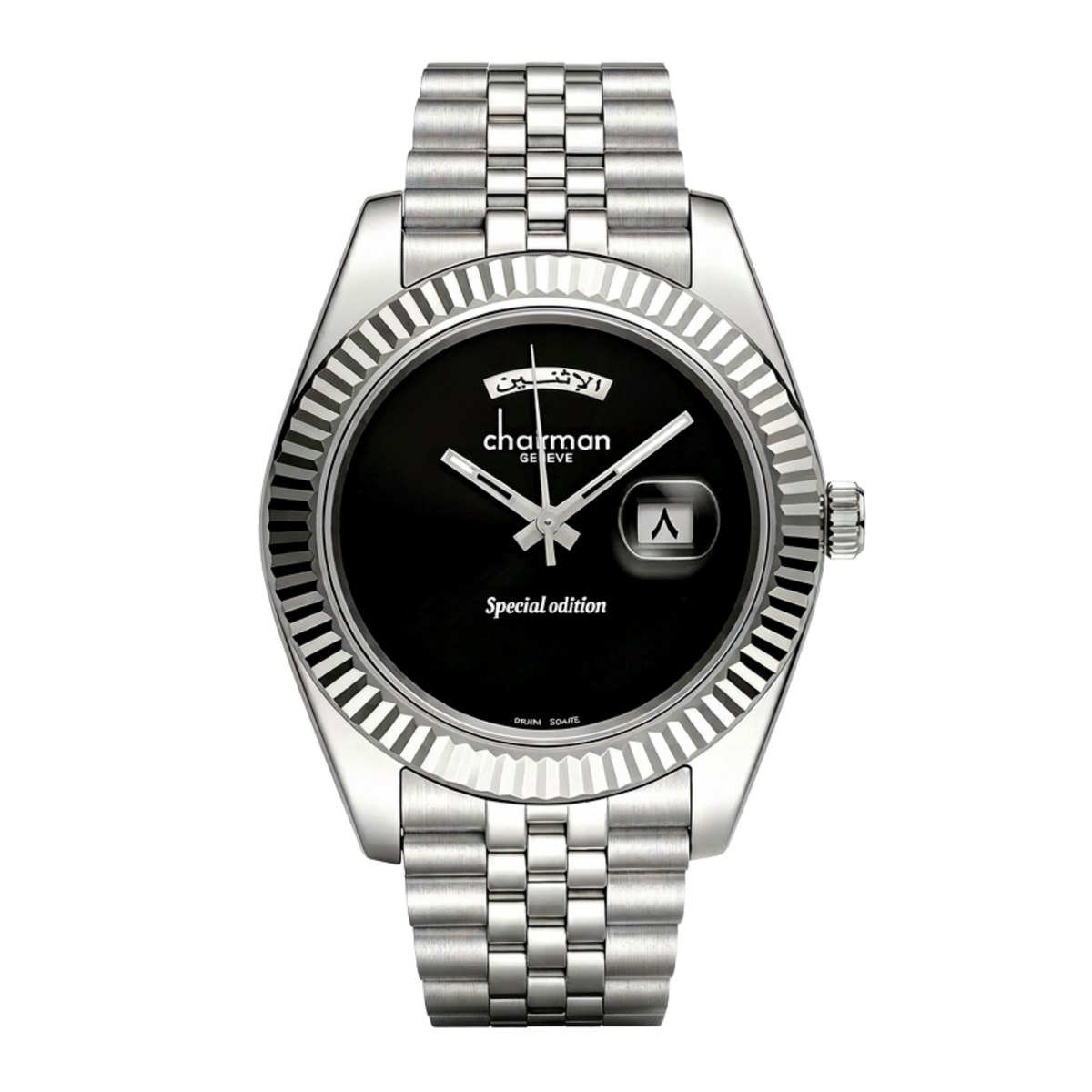 Chairman Geneve Arabic Dial Special Edition Watch Black - Onyx & Bloom Watches