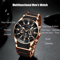 Rose Gold-Blue Dial