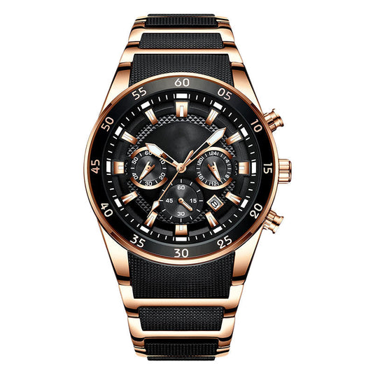 Men's Waterproof Multifunctional Quartz Watch