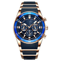 Rose Gold-Blue Dial