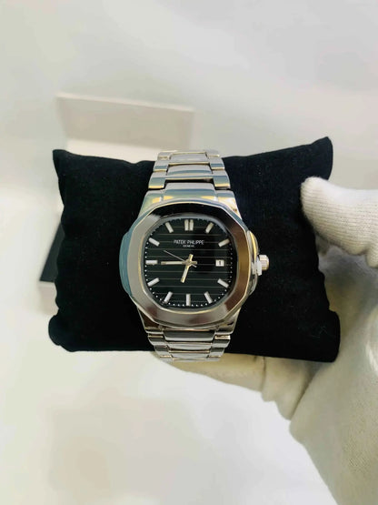 Imperial Noir – Signature Stainless Steel Watch for Men